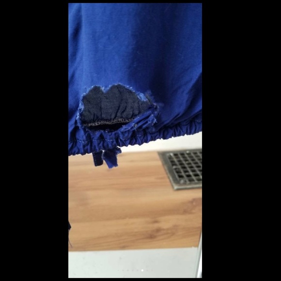 Vintage Blue Rayon 80s Jumpsuit - Picture 3 of 4